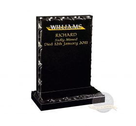 BL122 Jet Black Headstone