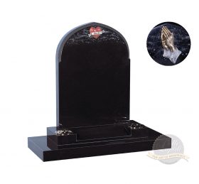 BL135 Jet Black Headstone