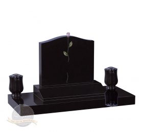 BL183 Jet Black Headstone