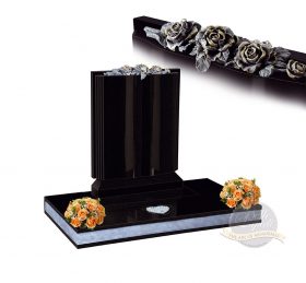 BL198 Jet Black Headstone